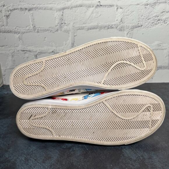 Nike Blazer Mid Patchwork Men's Sneaker Shoes Multicolor Size 8.5 - Picture 9 of 10